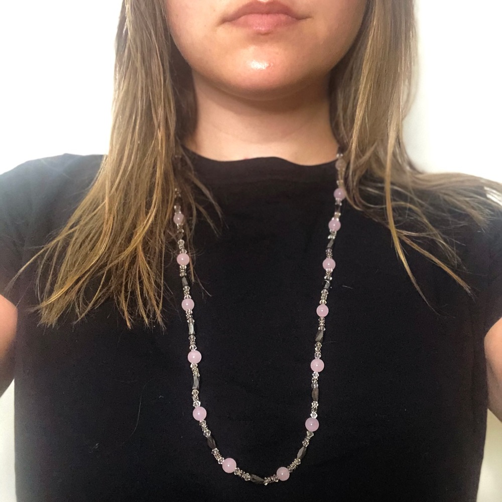 Three In One Pink Magnetic Necklace and Bracelet
